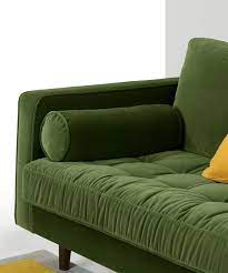 Seater Sofa Grass Cotton Velvet