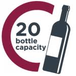 Cookology 30cm Wine Cooler 20 Bottle