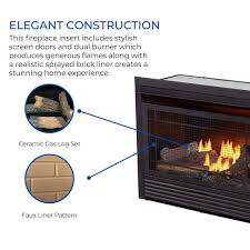 Duluth Forge Dual Fuel Ventless Fireplace Insert 26 000 Btu T Stat Control
