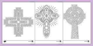 Celtic Cross Coloring Pages Celtic
