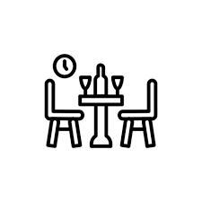 Dining Room Icon In Vector