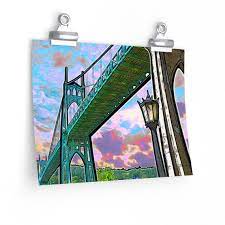 Art Print St Johns Bridge Portland