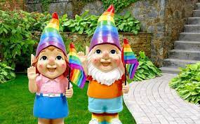 Rainbow Garden Gnomes Inspire Anger And