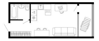 Apartment Floor Plan Vector