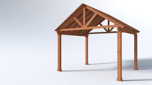 16x16 pavilion kits western red cedar