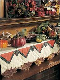 Autumn Mantel Scarf Mantel