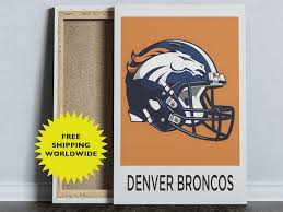 Denver Broncos Nfl Wall Art American