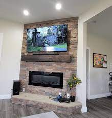 Josh S Electric Fireplace And Tv Wall