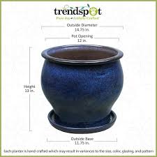 Trendspot 14 In Dia Ceramic Solid