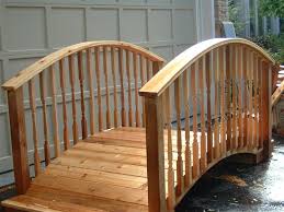 Arched Cedar Garden Bridge Fine