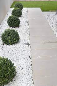 Use Pebbles To Decorate Outdoor
