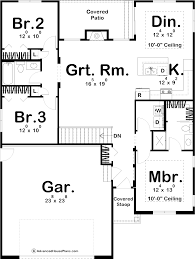House Plan With Open Floor Plan Kelton