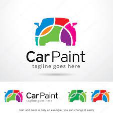 Car Paint Logo Template Design Vector