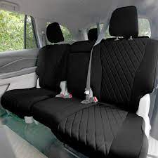 Fh Group Neoprene Custom Fit Seat Covers For 2016 2022 Honda Pilot 26 5 In X 17 In X 1 In 2nd Row Set Black