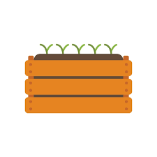 Agriculture Box Icon Flat Vector Eco