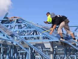 roof steel truss installation method of