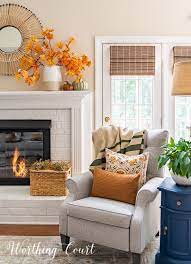 Fall Mantel And Fireplace Decor