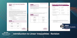 Inequality Number Line Maths