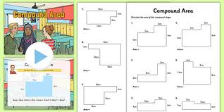 Area Of Compound Shapes Worksheet Pack