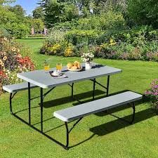 Outdoor Picnic Table Bench Set