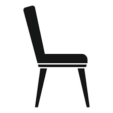 Soft Kitchen Chair Icon Simple Vector