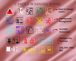 Candle Warning Icons