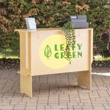 Portable Wooden Counter With Inner