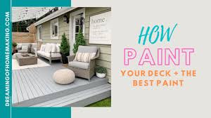How To Paint Your Deck The Best Paint