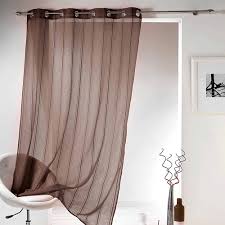 Brown Striped Sheer Panel