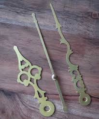Aluminum Golden Resin Clock Hands Wall