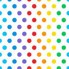 Seamless Colorful Polka Dot Pattern