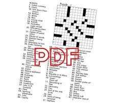 Printable Crossword Puzzles For