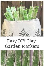 Diy Clay Vegetable Garden Markers
