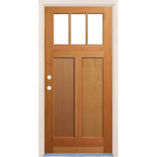 Unfinished Fir Wood Prehung Front Door