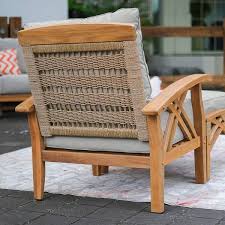 Carmel Teak Wood Outdoor Lounge Chair