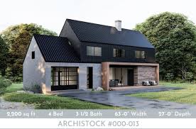 Modern Barn House Barndominium Plan