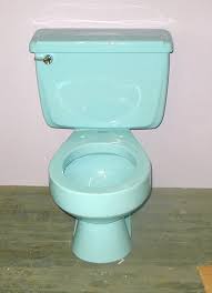 Bright Blue Color Vintage Toilet By