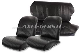 Seat Covers Black Artificial Leather