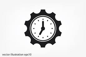 Gear Clock Time Icon Clock Time Icon
