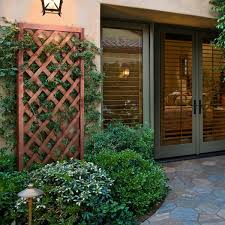 Outdoor Essentials 72 In Wood Diamond Lattice Trellis Browns Tans