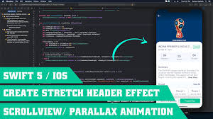 create parallax header effect using