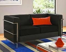 3 Seater Black Office Reception Sofa