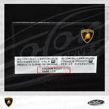 Find My Lamborghini Color Code Color