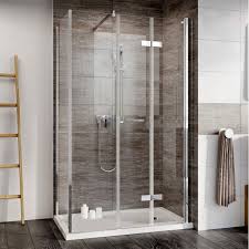 Bi Fold Shower Door With Inline Panel