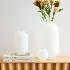 Mari Glass Vases Milk West Elm