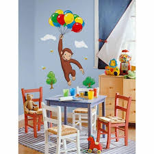 Curious George L Stick Giant Wall Decal