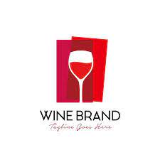 Wine Glass Logo Design Vector Template