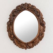 Guanacaste Wood Hand Carved Wall Mirror