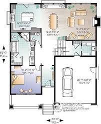 House Plan W3441 Two Living Areas And