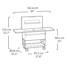 Patio Cooler And Beverage Cart Keter